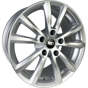 Euro Design – AD-2 – Silver – 17″x7.5″ 35mm – All weather Wheels – AD27F35HS